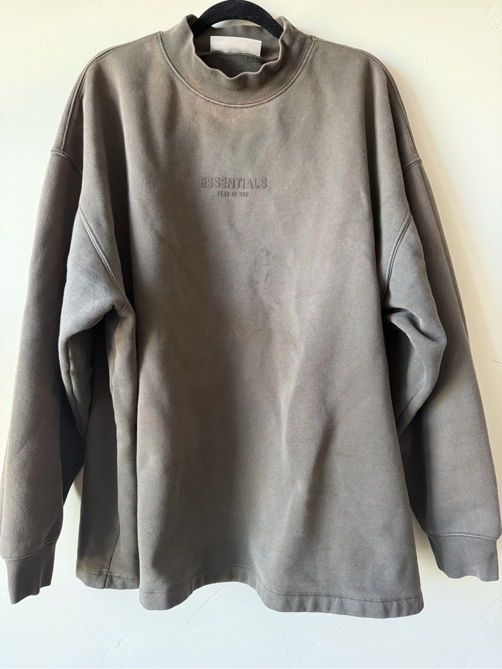 Men’s Fear of God ESSENTIALS Mock Neck Sweatshirt XXL